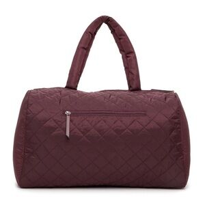 DSW Quilted Plum Travel Bag